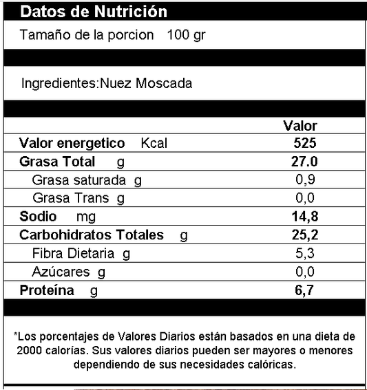 Nuez Moscada en Polvo