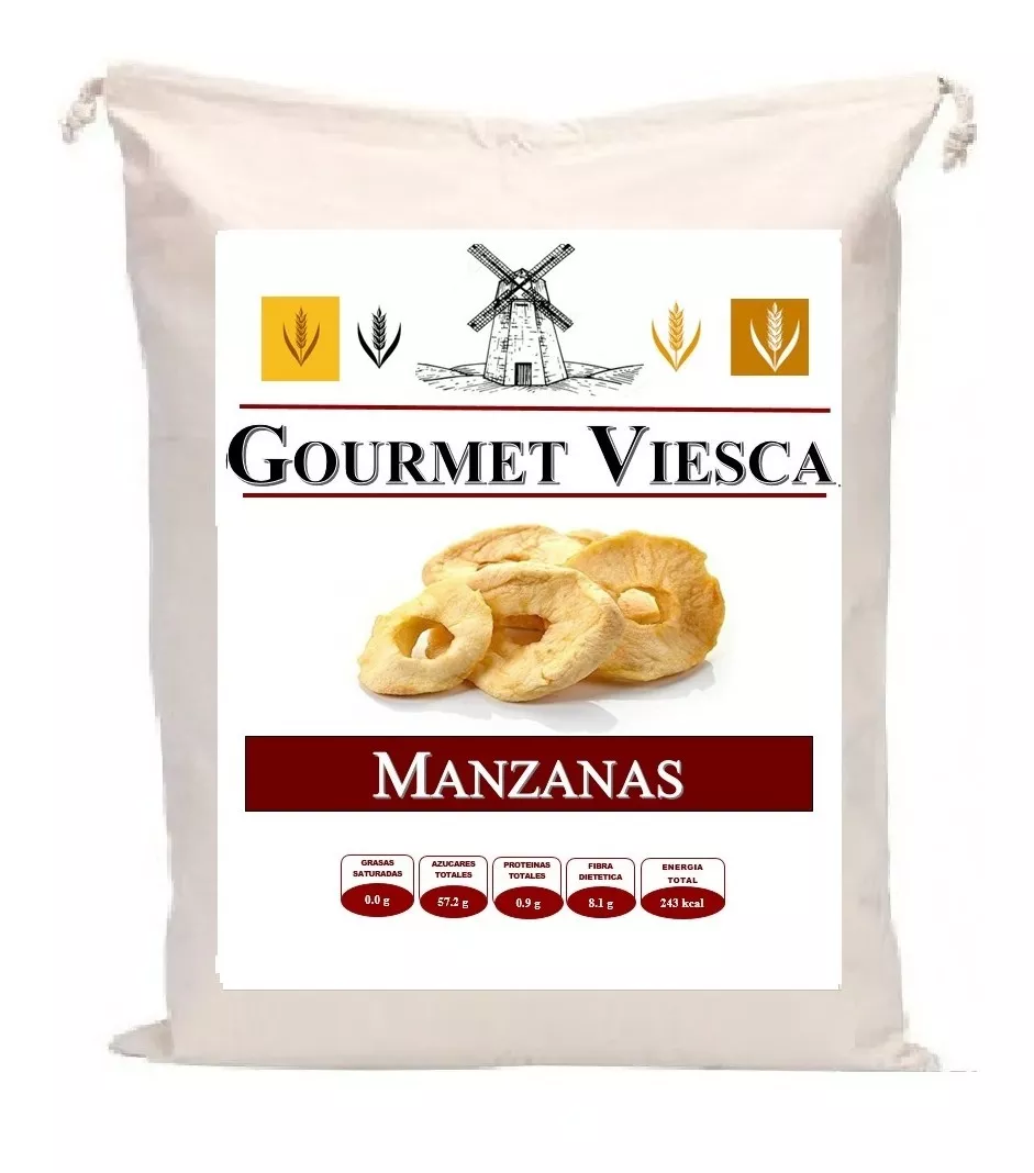 Manzana Deshidratada En Aros