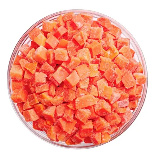 Papaya En Cubos Deshidratada