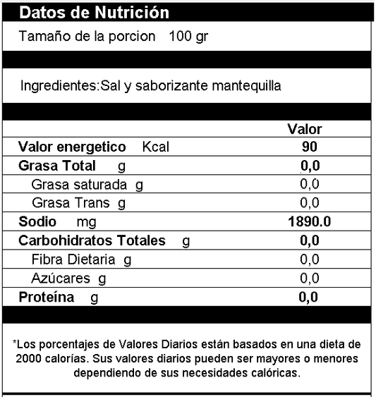 Sal Mantequilla en Polvo