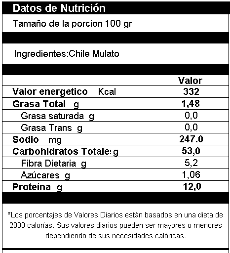 Chile Mulato Entero