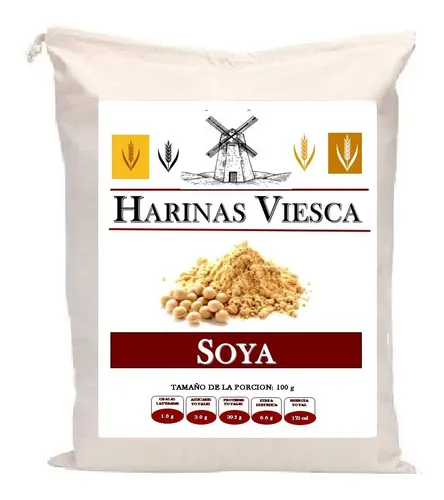 10 Kg Harina De Soya En Polvo Soja Molida Excelente Calidad