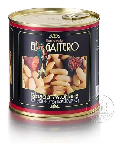 470 Gr 6 latas de Masa Drenada Fabada Asturiana El Gaitero