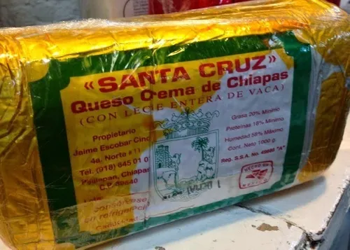 1 Kg Queso Crema Chiapas Artesanal Santa Cruz