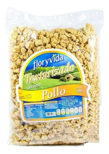1 Kg De Soya Texturizada Sabor Pollo Excelente Calidad