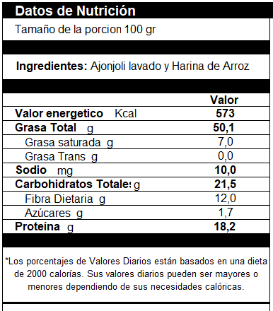 Harina De Ajonjolí Sesamo