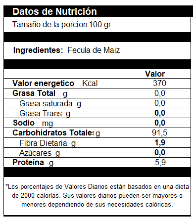 25 kg Fécula De Maíz Ingredion