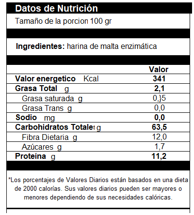 Harina De Malta Marca Brillapan Excelente Calidad