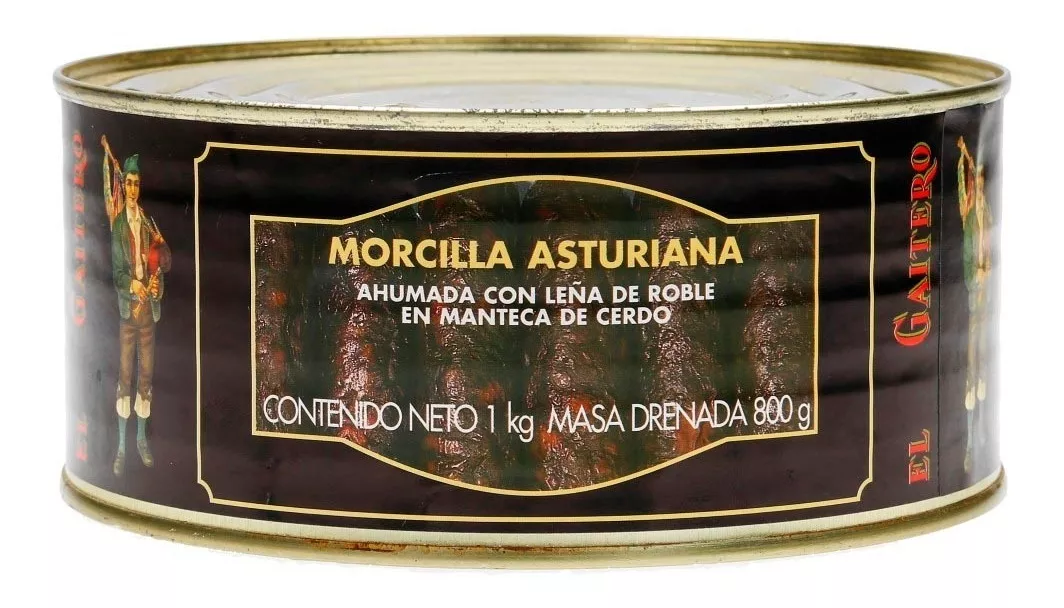 1 Kg Morcilla Ahumada Marca el Gaitero