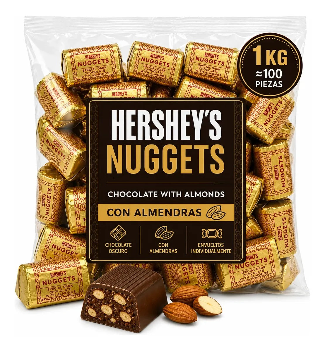 Nuggets Hershey Chocolate y Almendra