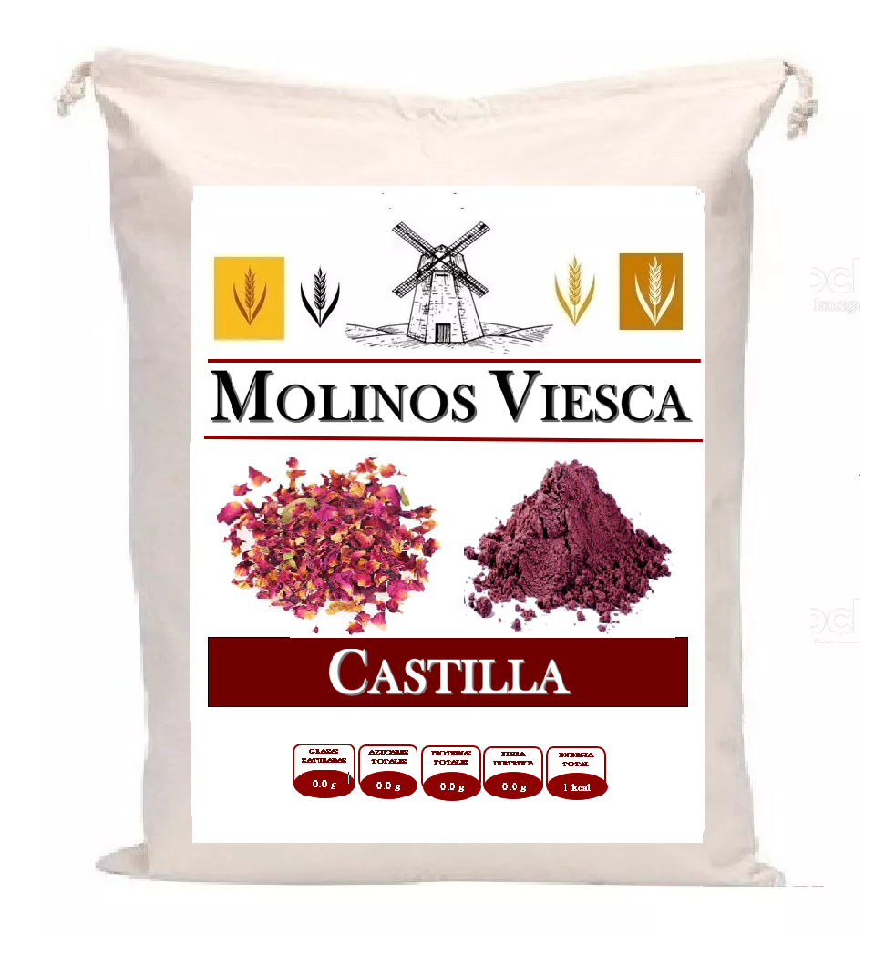 Petalos Deshidratados en polvo de Rosa de Castilla