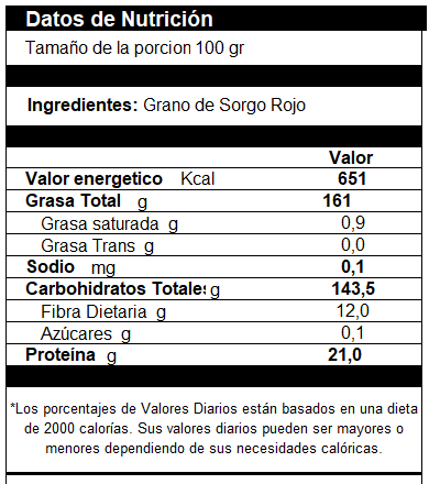 Harina De Sorgo Rojo