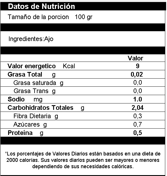 Ajo Granulado