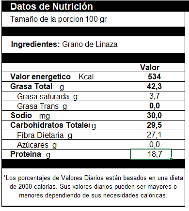 Linaza Dorada Entera