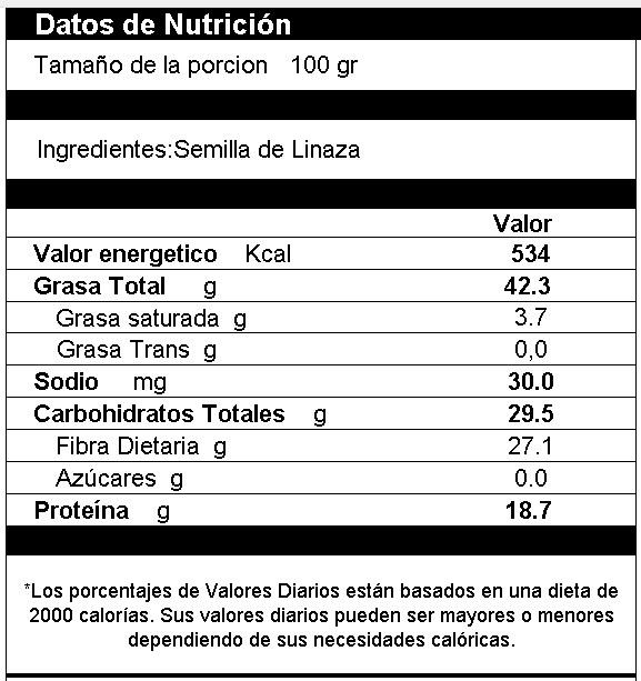 Semilla de Linaza Dorada