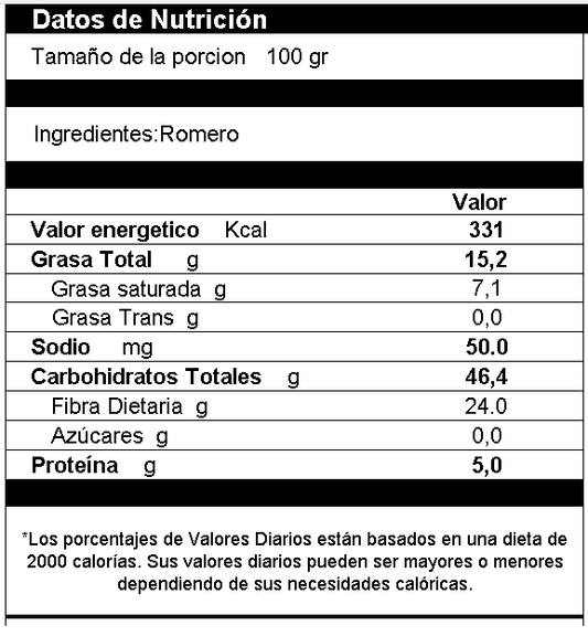Romero Entero Deshidratado