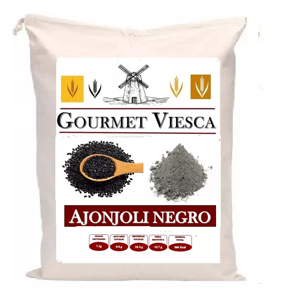 Harina De Ajonjolí Sésamo Negro