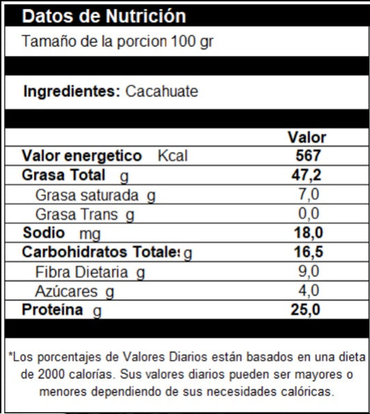 Cacahuate Tostado