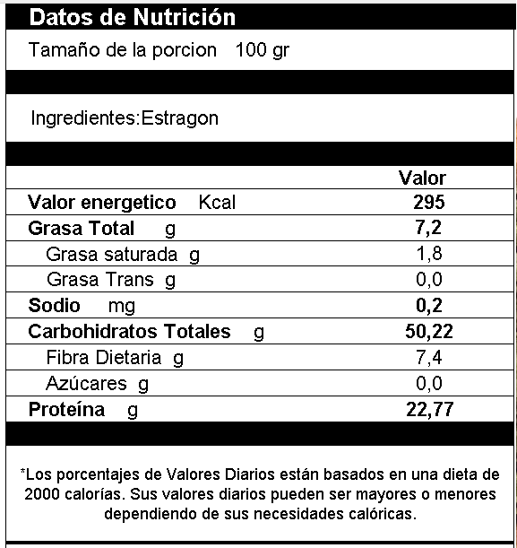Estragón Deshidratado