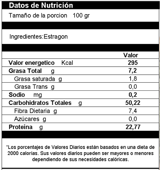 Estragón Deshidratado