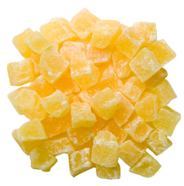 Piña En Cubos Deshidratada
