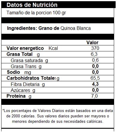 Harina De Quinoa Blanca