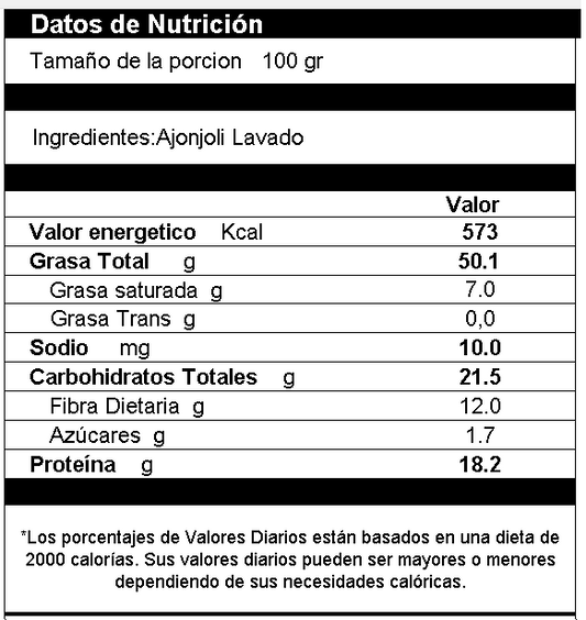 Ajonjolí Blanco Lavado