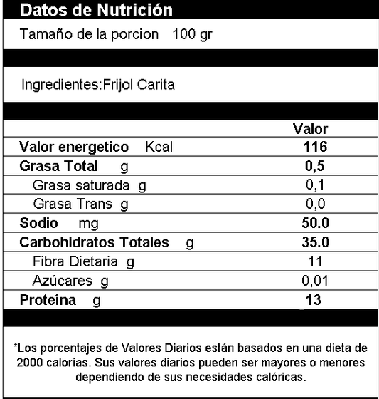Frijol Carita