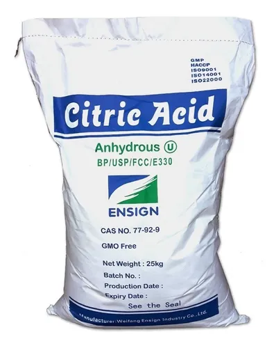 25 Kg De Acido Cítrico Usp Excelente Calidad