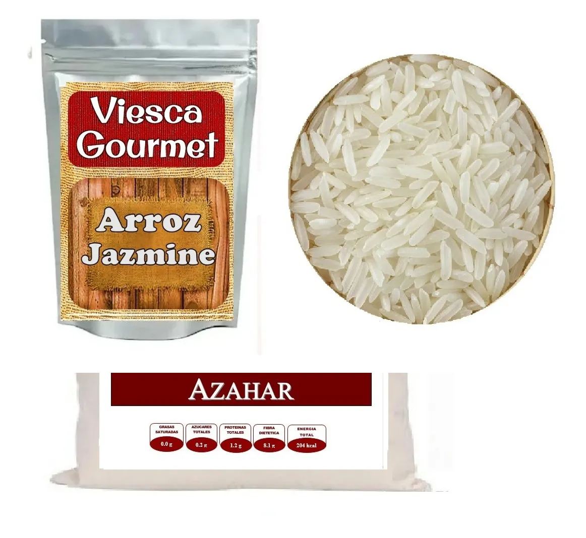 1 Kg De Arroz Jazmine Importado Jazmine Tailandés