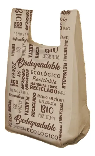 10 Kilos Bolsa Camiseta Biodegradable Chica