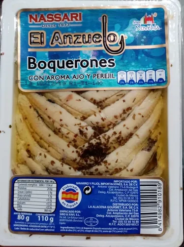 220 Gr Boqueron Anzuelo Español Aceite Girasol O Ajo Perejil