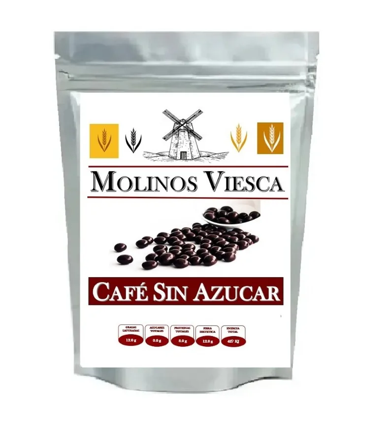 1 Kg De Granos De Café Cubiertos Con Chocolate Sin Azúcar