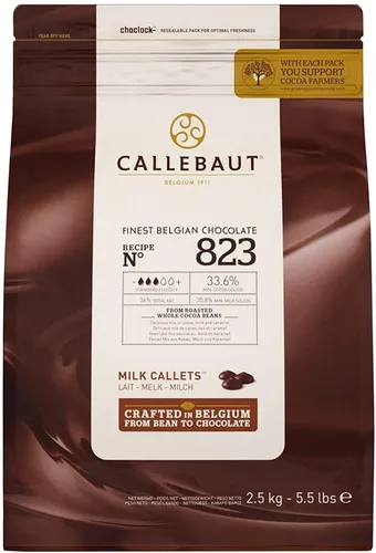 2.5 Kg Chocolate Leche Callets Belga Callebaut 823