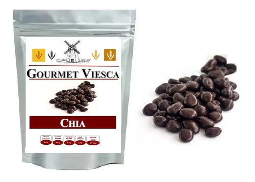 1 Kg De Chía Cubierta Con Chocolate Sin Azúcar