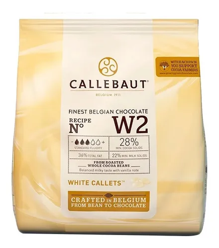 2.5 Kg Chocolate Blanco Callets Belga Callebaut W2