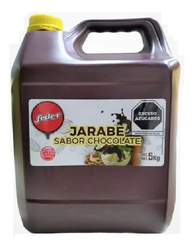 5 Kg De Chocolate Liquido Sirope Feder Excelente Calidad