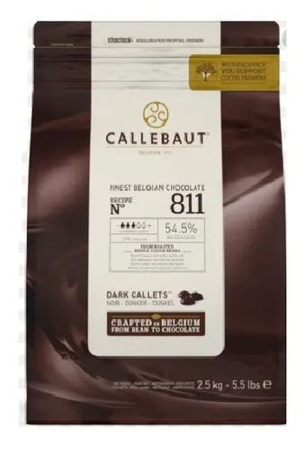 2.5 Kg Chocolate Oscuro Callets Belga Callebaut 811