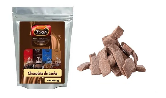 1 Kg De Chocolate De Leche En Trozo Turin Linea