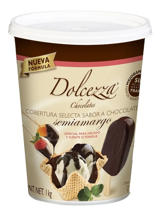 Cobertura de Chocolate Dolcezza para Frutas Y Helados