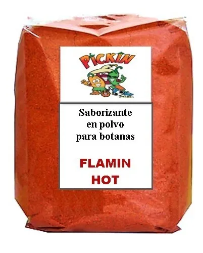 1 Kg Polvo Sabor Flamin Hot Para Frituras Y Palomitas