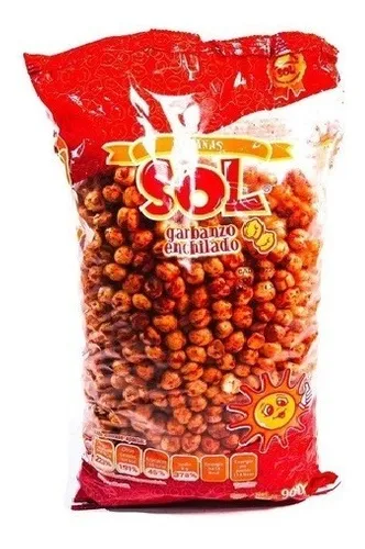 1 Kg De Garbanzo Con Chile Botana Marca Sol Enchilado