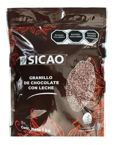 1 Kg Granillo Chocolate Con Leche Sicao Repostería Y Postre