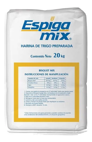 20 Kg Mix Harina Bisquet La Espiga Deliciosa