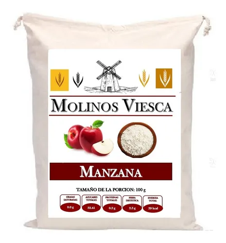 5 Kg Manzana En Polvo Deshidratada Molida Harina