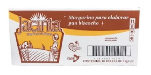 10 Kg Margarina Jacinta Bizcochos Panadería