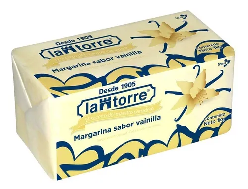 10 Kg Margarina La Torre Sabor Vainilla Panadería