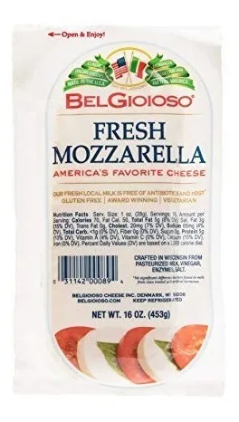 906 Gr Queso Mozzarella En Barra Belgioioso Gourmet