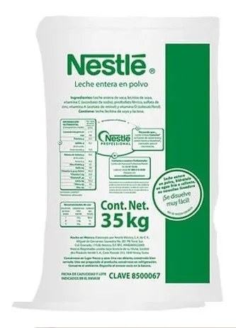 35 Kg Leche Nido De La Nestlé En Polvo Presentación Negocio