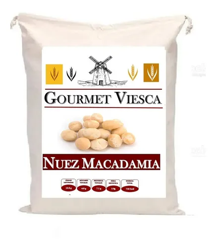 Nuez De Macadamia Entera Y Pelada